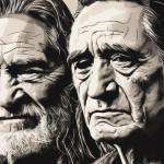 Willie Nelson and Johnny Cash by AI